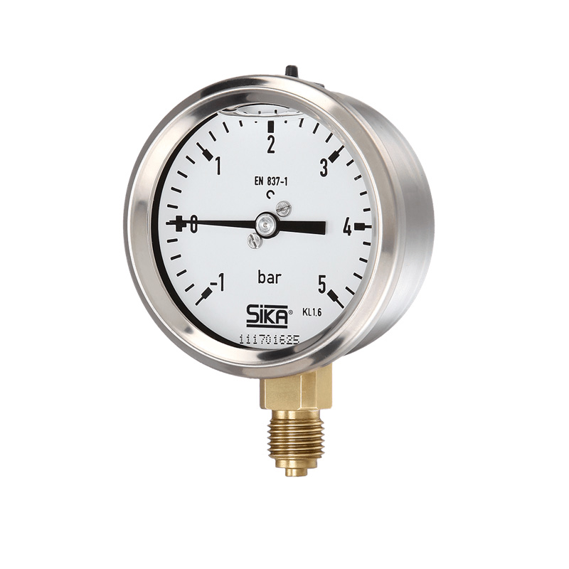 Type MRE-MREG Bourdon Tube Pressure Gauges With Casing Filling