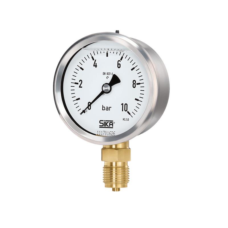 Type MRE-MREG Bourdon Tube Pressure Gauges With Casing Filling